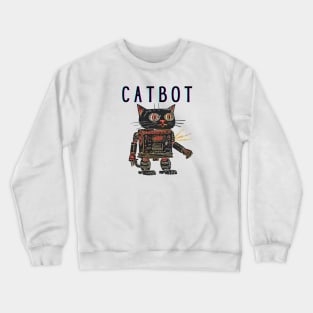 Robot Kitty, CatBot Crewneck Sweatshirt